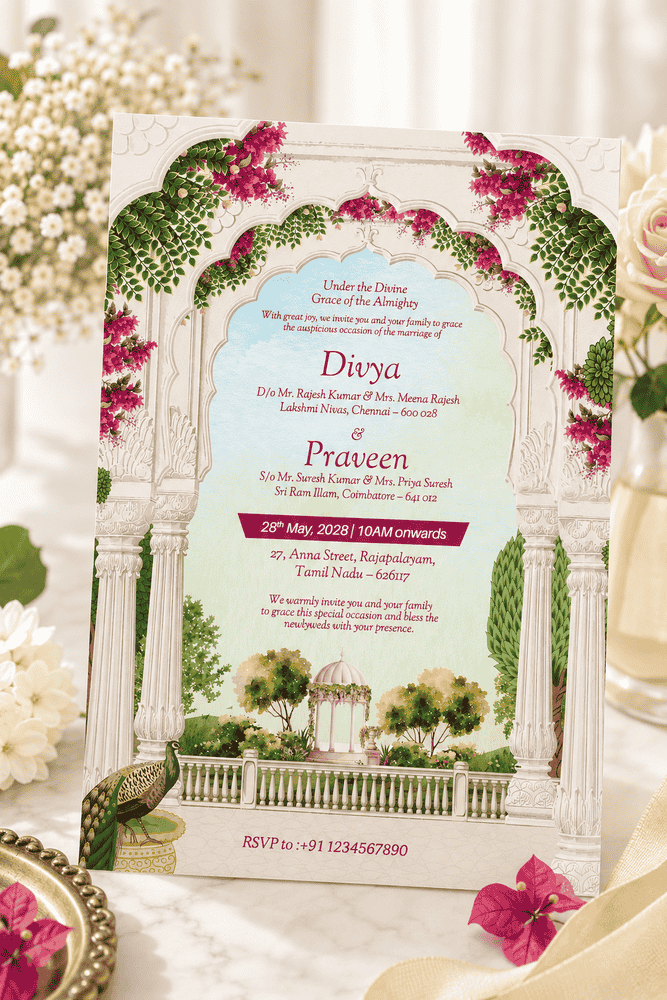 Royal Garden Wedding Invitation