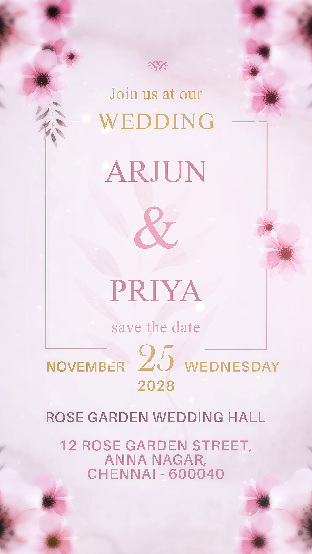 Elegant Wedding Invitation